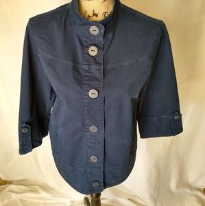 ❗FINAL❗Like New Eddie Bauer Blue Deck Jacket